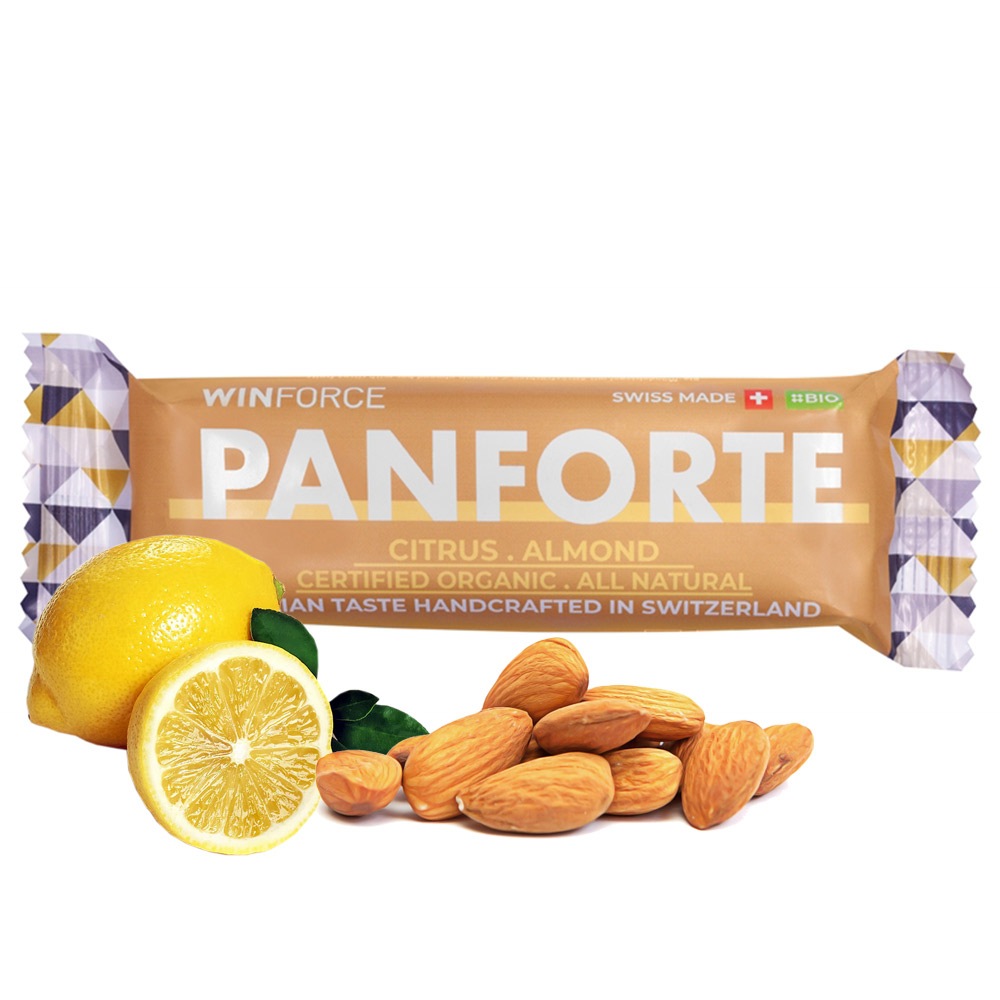 WINFORCE Panforte Organic Bar (6 x 60g) Citrus Almond