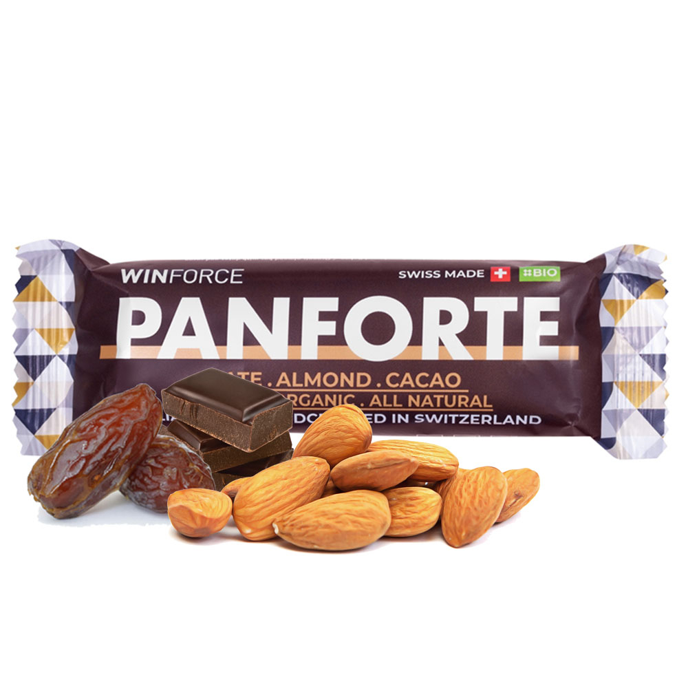 WINFORCE Panforte Organic Bar (6 x 60g) Date Almond Cacao
