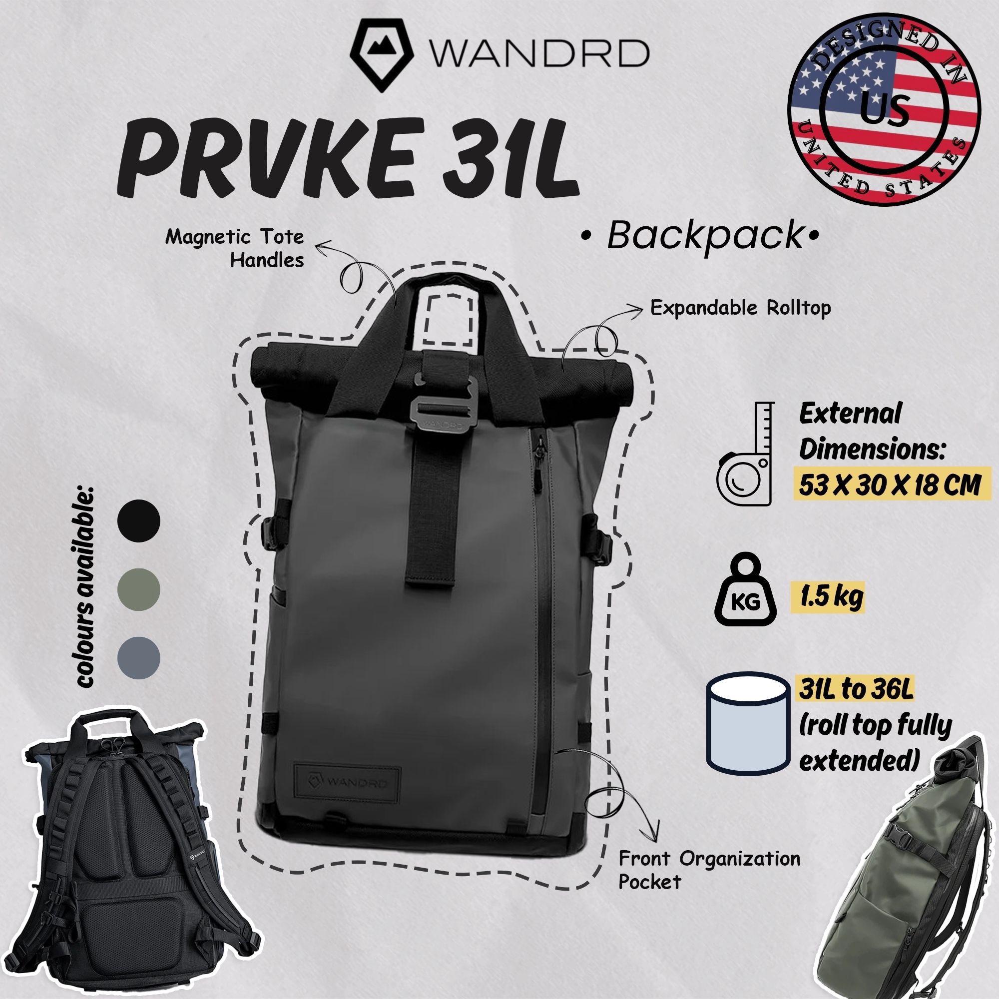 WANDRD PRVKE 31L Backpack