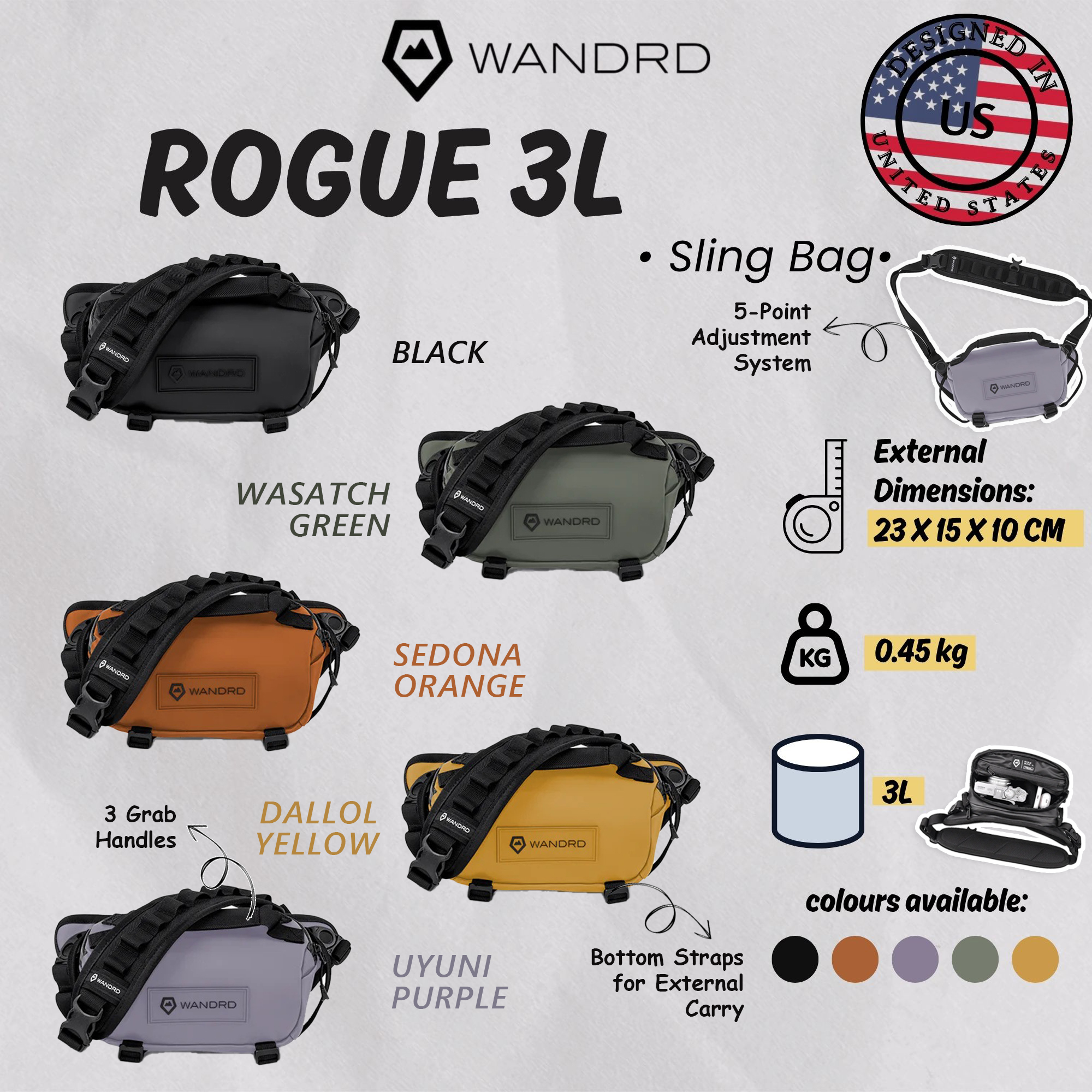 WANDRD ROGUE 3L Sling Bag