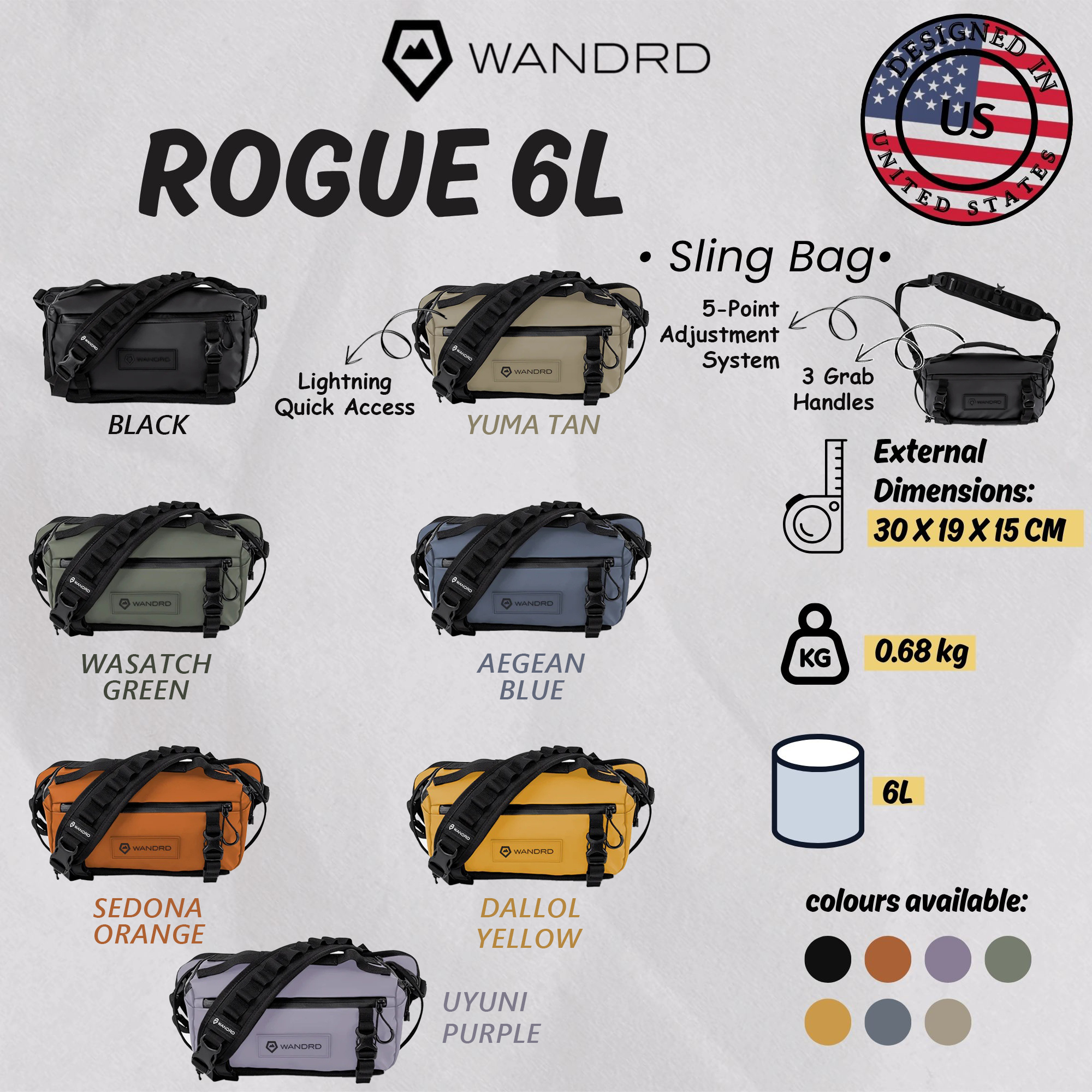 WANDRD ROGUE 6L Sling Bag