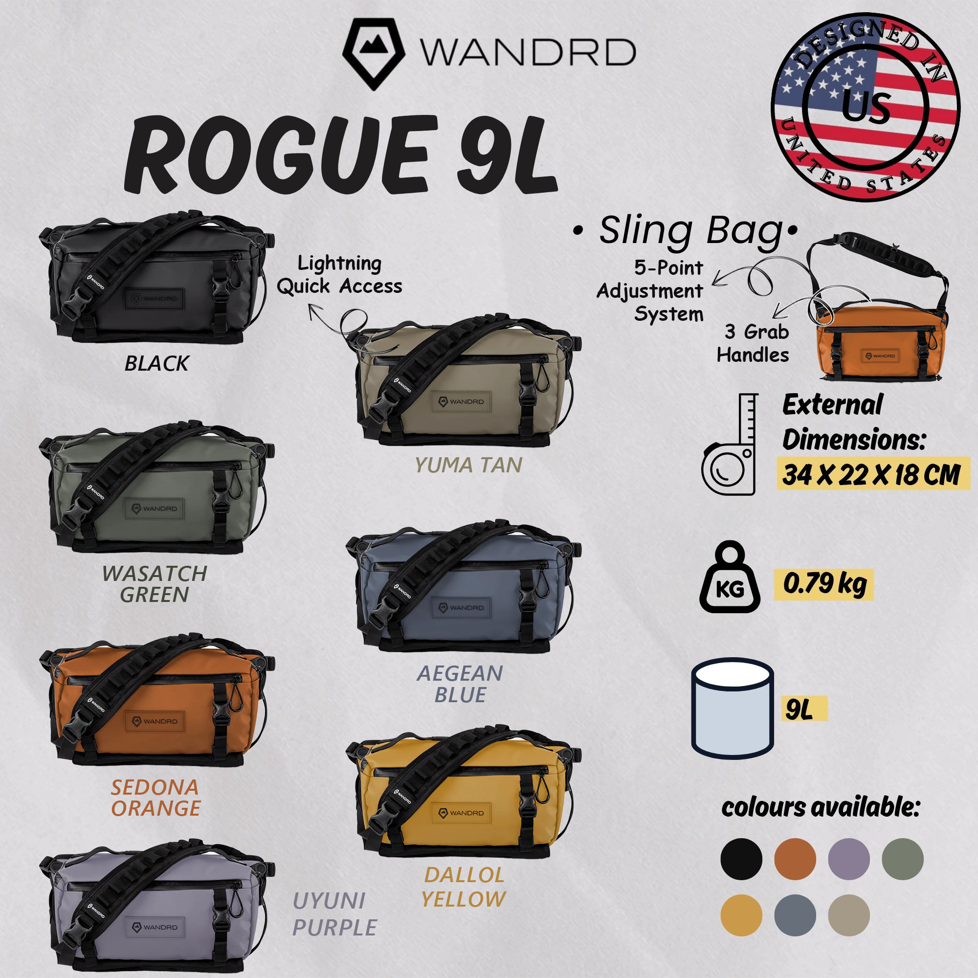 WANDRD ROGUE 9L Sling Bag