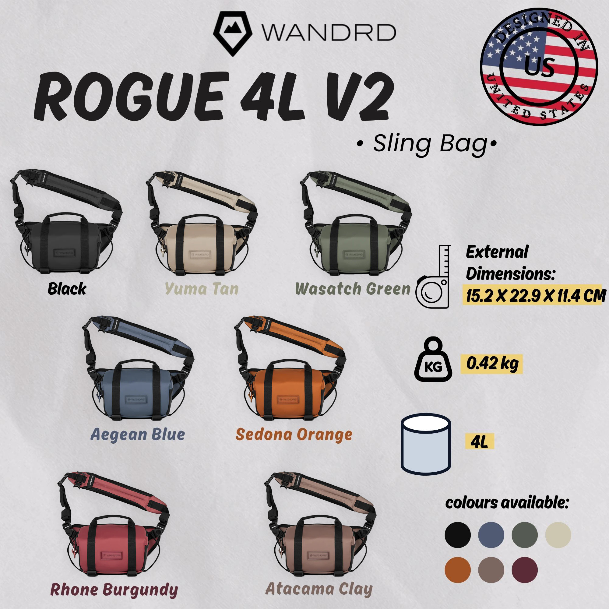 WANDRD ROGUE 4L V2 Sling Bag