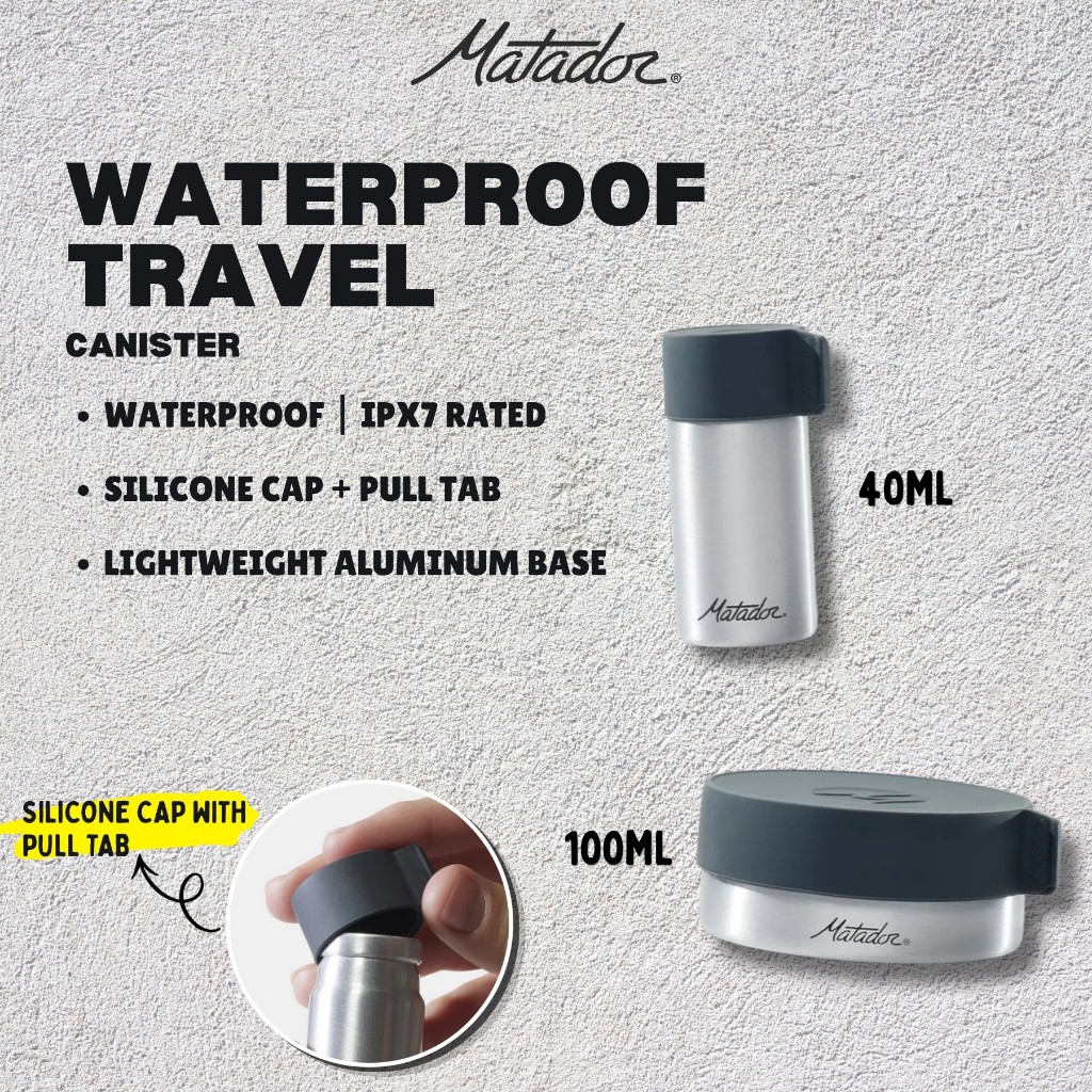 Matador Waterproof Travel Canister (40ml/100ml)