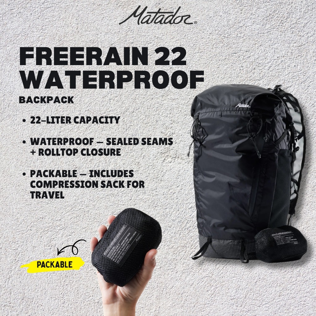 Matador Freerain 22 Waterproof Packable Backpack